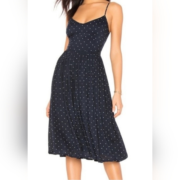 BB Dakota Sloane navy w/white polka dots size 10 - Picture 15 of 16